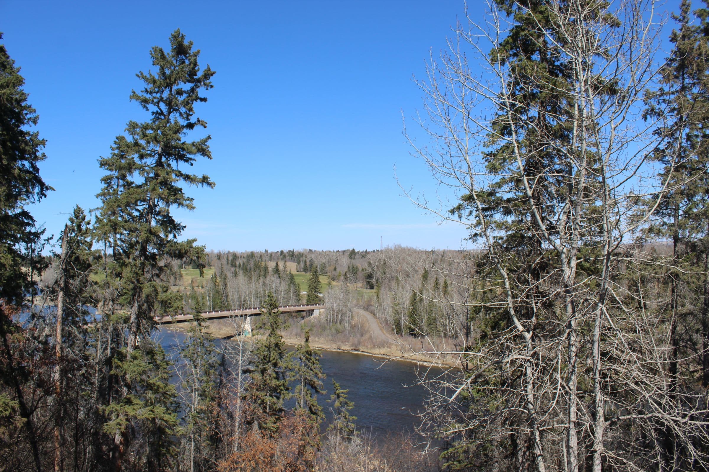 Red Deer cityscape in central Alberta