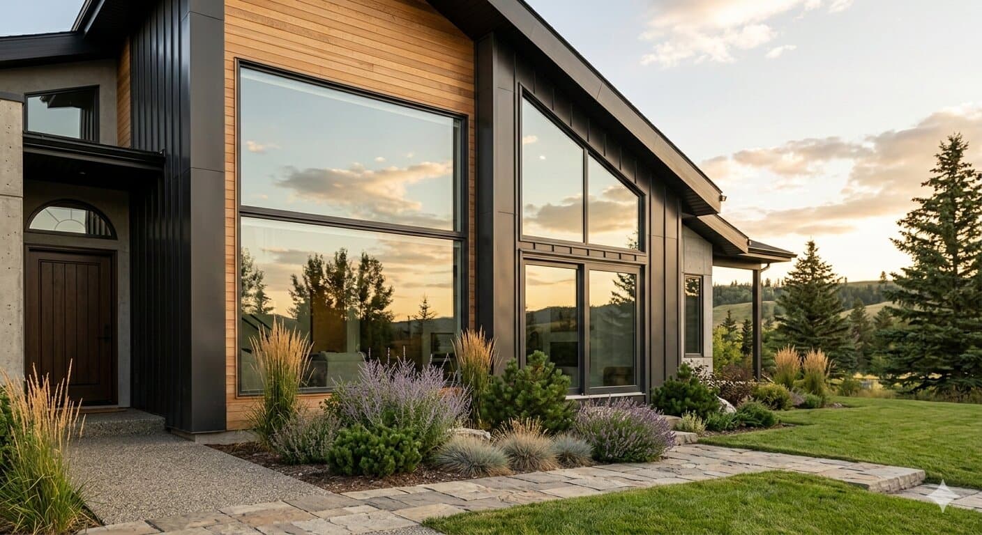 Large picture window flooding a living room with natural light