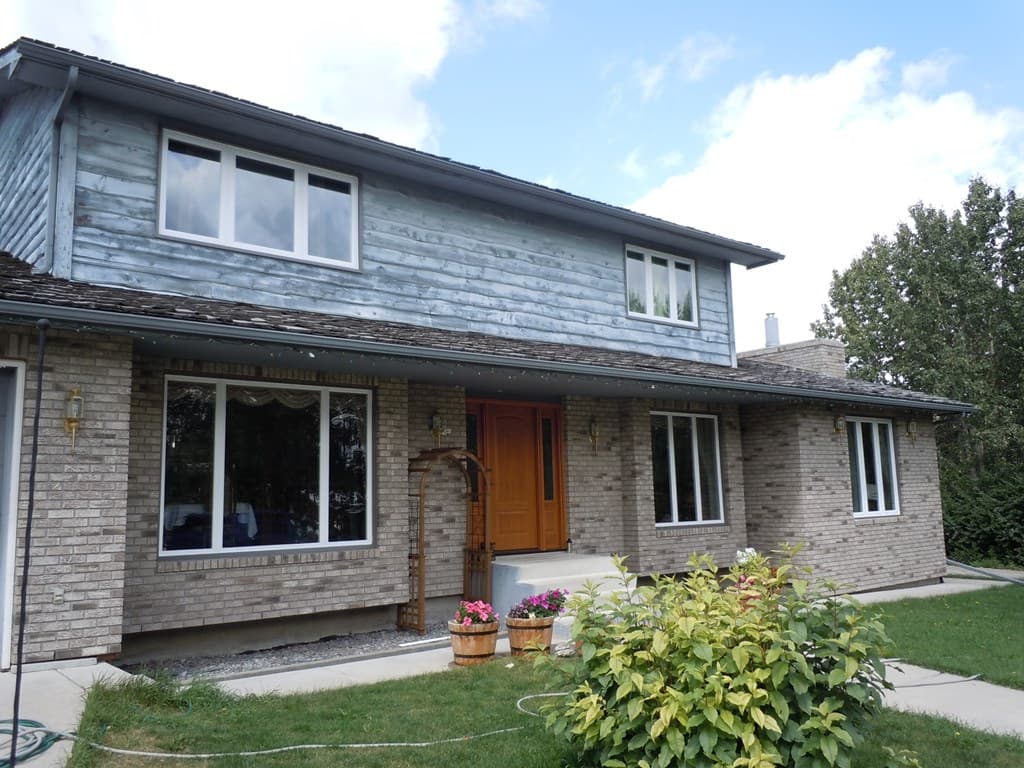 New vinyl windows installed on an Alberta home by Value Windows & Doors